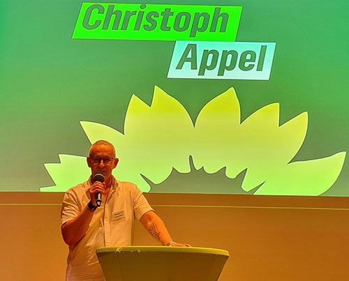 Wir danken Christoph Appel, Kreisvorsitzender, für seine Bewerbung als Beisitzer. Er hatte die Wahl in den Vorstand knapp verpasst.