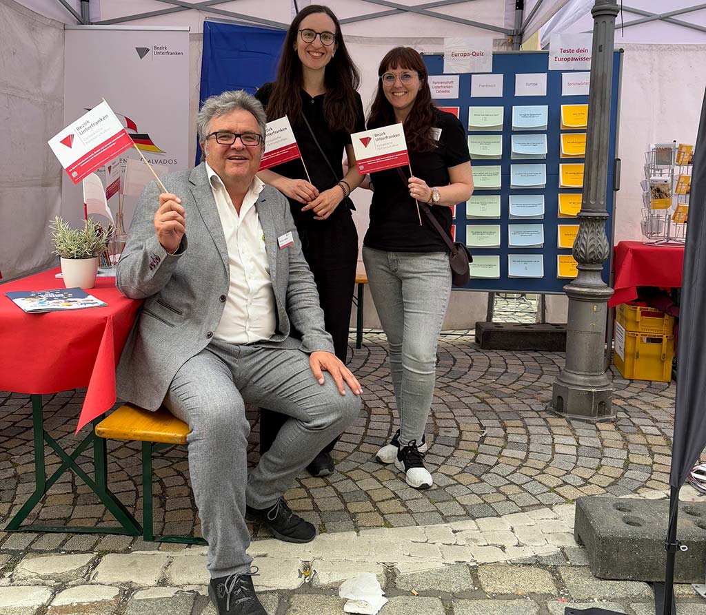 Beim Tag der Franken: Gerhard Müller, Emma Schneider, Susanne Holzheimer